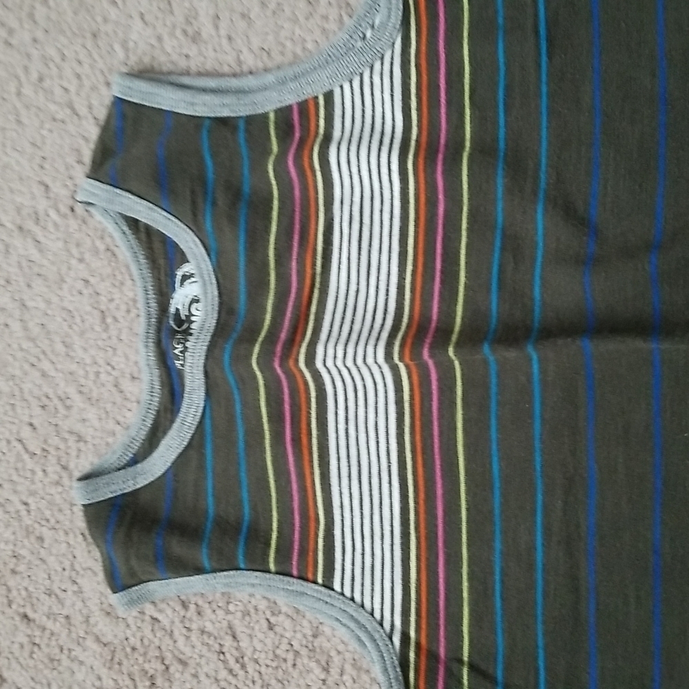 Place Kids Tank Top - Green and Blue Stripes - Picture 3 of 8
